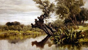 विलो ट्री (कैनवास पर तेल)