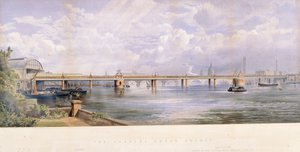 हंगरफोर्ड ब्रिज, चेरिंग क्रॉस, लंदन, 1863