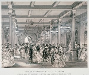 तुर्की के सुल्तान, गिल्डहॉल, लंदन शहर, 1867 के लिए रिसेप्शन