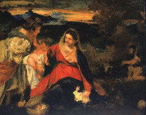 टिटियन की मैडोना ऑफ़ द रैबिट के बाद, 1878-1882।