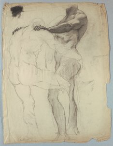 quot;जैकब रेसलिंग विद द एंजलquot; के लिए चित्र अध्ययन द्वारा केन्यन कॉक्स