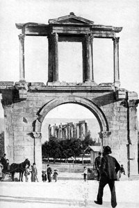 ज़ीउस का मंदिर, ओलंपिया, ग्रीस, 1922। द्वारा कीस्टोन व्यू कंपनी