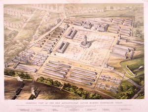 मेट्रोपॉलिटन कैटल मार्केट, लंदन, 1855