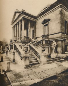 चिसविक हाउस में पोर्टिको प्रवेश, अठारहवीं शताब्दी की उत्तरजीविता, c1935।