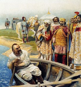 सम्राट जॉन त्ज़िमिस्केस के साथ शिवतोस्लाव प्रथम की बैठक द्वारा कल्वादि वासिलिविच लेबेदेव