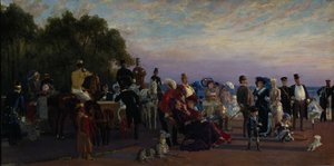 द्वीप Strelka के थूक पर, 1870 द्वारा कॉन्स्टेंटिन एपोलोनोविच सवेत्स्की