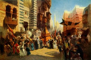 1876, 1965 में मेक्का से काहिरा तक पवित्र कालीन की वापसी। द्वारा कॉन्स्टेंटिन एगोरोविच माकोवस्की