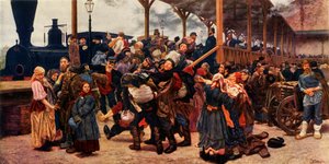 युद्ध के लिए रवाना, 1880, 1965। द्वारा कॉन्स्टेंटिन सावित्स्की