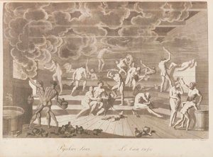 एक रूसी स्नानागार। रूस के लोग या चार्ल्स डी द्वारा शिष्टाचार का वर्णन..., 1811-1812। द्वारा Korneev