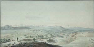 1805 में माउंटेन माशुक से कोंस्टेंटिनोगोर्स्क किले का दृश्य द्वारा Korneev