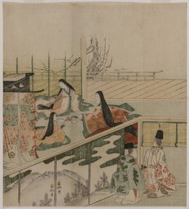 कोर्ट लेडीज़ मेकिंग डॉल, 1790। द्वारा कूबो शुमन