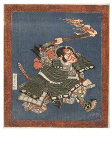 काबुकी अभिनेता, इचिकावा डेंजुरो VII, c.1815-1820 (कागज पर लकड़ी का टुकड़ा)