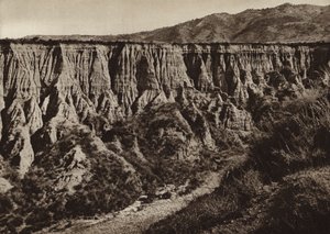 इटली: डायमांटे, कैलाब्रिया, अपरदन (श्वेत-वर्णित फोटो) द्वारा कर्ट Hielscher