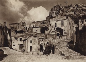 इटली: मटेरा, पुग्लिया (श्वेत-श्याम फोटो) द्वारा कर्ट Hielscher