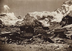 इटली: मोंटे रोज़ा (श्वेत-श्याम फोटो) द्वारा कर्ट Hielscher