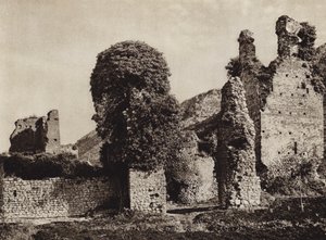 इटली: निम्फ के खंडहर (श्वेत-श्याम चित्र) द्वारा कर्ट Hielscher