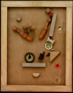 मर्ज चित्र 46 A. शंकु चित्र द्वारा कर्ट Schwitters