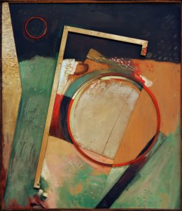 शीर्षक रहित (अंगूठी और फ्रेम के साथ चित्र) द्वारा कर्ट Schwitters