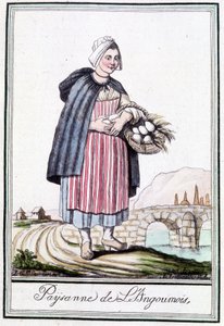 Paysanne de l'Angoumois - जे. ग्रासेट सेंट सॉवेउर, डेरोन, पेरिस द्वारा "" इनसाइक्लोपीडिया ऑफ़ ट्रेवल्स "" में द्वारा एलएफ लैब्रेसे