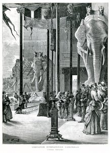 एम्स्टर्डम के अंतर्राष्ट्रीय प्रदर्शनी में प्रवेश द्वारा एल। Mariette