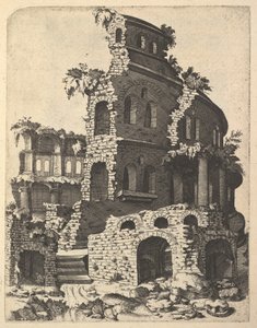 एक बेसिलिका के खंडहर 'रुइनारम वेरियारम फैब्रिकेरम डेलिनेशन पेंटर..., 1554' श्रृंखला से।