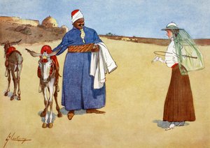 'ब्यूटी एंड द बीस्ट्स', 1908। द्वारा लांस ठाकरे