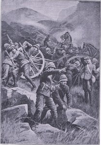 प्रिटोरिया के बाद से एक पहाड़ी पर एक बंदूक पलट गई: हारमस्वर्थ ब्रोस द्वारा प्रकाशित गुरिल्ला युद्ध, 1901 द्वारा लैंसलॉट स्पीड