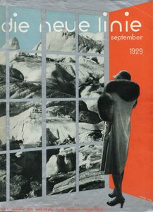 पत्रिका का कवर द न्यू लाइन, सितंबर 1929, 1929। द्वारा लेज़लो मोहोली नेगी
