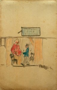 शीर्षकहीन (पफ्मटर के सामने सैनिक) द्वारा लेज़लो मोहोली नेगी