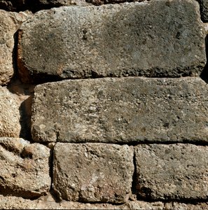 लायंस गेट के पास की दीवारें: पेलोपोनिज़ (1500-1100 ईसा पूर्व) ग्रीस में प्राचीन शहर माइसीन का स्थल द्वारा स्वर्गीय नरककालीन अवधि