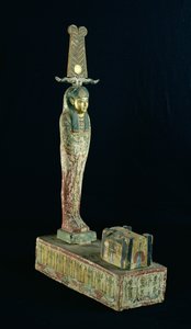 Ptah-Sokar-Osiris (चित्रित लकड़ी) की मजेदार प्रतिमा
