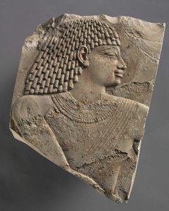 एक आदमी का छोटा सिर, c.667-647 ई.पू. द्वारा देर से मिस्र