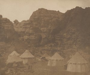 अभियान शिविर, पेट्रा, 1852। द्वारा लेविट हंट।