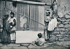 कबाइल बुनकर और देशी करघा, उत्तरी अल्जीरिया, 1912 द्वारा लीग्रैन्ड