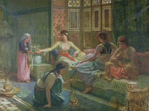 इंटीरियर ऑफ ए हरम, सी .1865