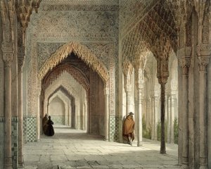 कोर्ट रूम ऑफ अल्हमबरा, ग्रेनाडा, 1853