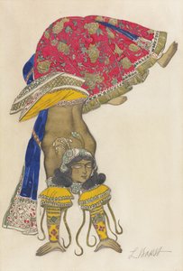 आर। हैन द्वारा बैले ब्लू गॉड के लिए कॉस्ट्यूम डिज़ाइन, 1912 द्वारा लियोन बक्स्तो