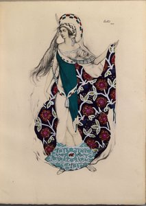 पॉल पेय, 1922 से परेशान बैले आर्टेमिस के लिए डिज़ाइन पोशाक द्वारा लियोन बक्स्तो
