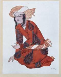 एन। रिमस्की-कोर्साकोव द्वारा बैले शेहर्ज़ादे के लिए पोशाक डिजाइन, 1922 द्वारा लियोन बक्स्तो