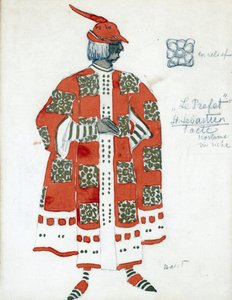 गैब्रिएल डी'अन्नुंजियो - बकस्ट, लियोन (1866-1924) - 1922 - वाटरकलर, कागज पर गौचे - 28x21 - निजी संग्रह द्वारा नाटक "द मार्टिरडम ऑफ सेंट सेबेस्टियन" के लिए पोशाक डिजाइन द्वारा लियोन बक्स्तो
