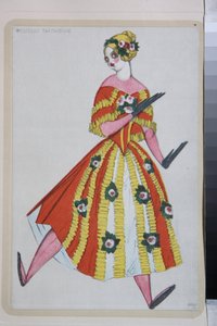 Gioachino Rossini . द्वारा निर्देशित बैले "ला बुटीक फैंटास्क" के लिए पोशाक द्वारा लियोन बक्स्तो