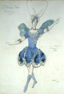L'Oiseau Bleu, 'द स्लीपिंग प्रिंसेस' के लिए कॉस्ट्यूम डिज़ाइन द्वारा लियोन बक्स्तो