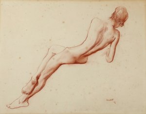नग्न अध्ययन: इडा रुबिनस्टीन, 1916।