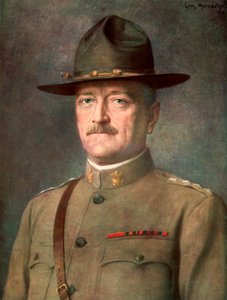 जॉन जोसेफ 'ब्लैक जैक' पर्शिंग, अमेरिकी जनरल, 1926। द्वारा लियोन हॉर्नेकर