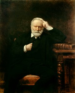 फ्रांसीसी लेखक विक्टर ह्यूगो (1802-1885) का पोर्ट्रेट लियोन जोसेफ बोनट (1833-1922) 1879 सन द्वारा पेंटिंग। 1,38x1,1 वर्ग मीटर द्वारा लियोन जोसेफ फ्लोरेंटिन बोनट