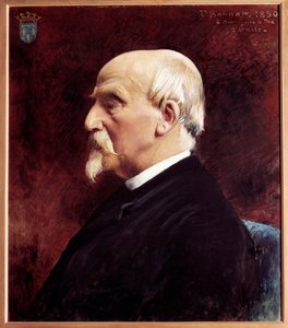 हेनरी डी'ऑरलियन्स, ड्यूक ऑफ औमले (1822-1897), सैन्य और राजनेता का प्रोफाइल चित्र लियोन जोसेफ बोनट द्वारा पेंटिंग (1833-1922) द्वारा लियोन जोसेफ फ्लोरेंटिन बोनट