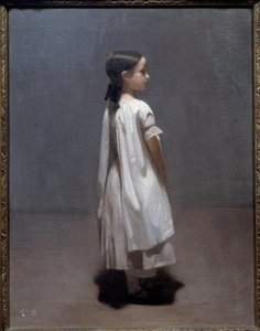 लियोन जोसेफ बोनट (1833-1922) 1850 सन द्वारा कलाकार की छोटी बहन लगभग 7 या 8 साल की है। 0,35x0,27 मीटर बेयोन, मुसी बोनाटा द्वारा लियोन जोसेफ फ्लोरेंटिन बोनट