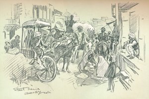 दिल्ली में एक स्ट्रीट सीन, c1903