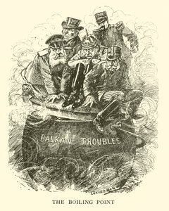 &39;द बोइलिंग पॉइंट&39;, चार्ल्स एल ग्रेव्स, 1922 द्वारा &39;मिस्टर पंच्स हिस्ट्री ऑफ मॉडर्न इंग्लैंड&39; का चित्रण