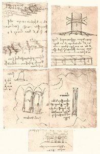 चार स्थलाकृतिक चित्र, c1472-c1519 1883 द्वारा लियोनार्डो दा विंची